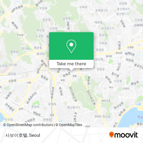 사보이호텔 map