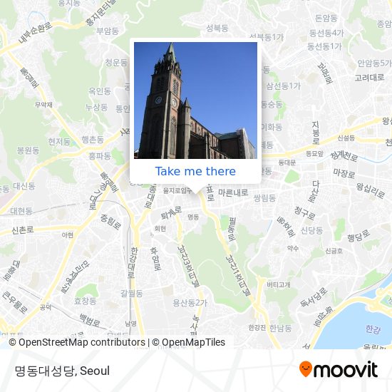명동대성당 map