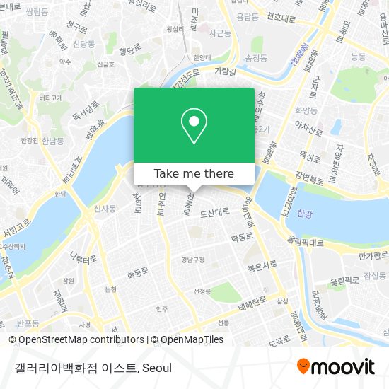 갤러리아백화점 이스트 map