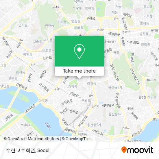 수련교수회관 map