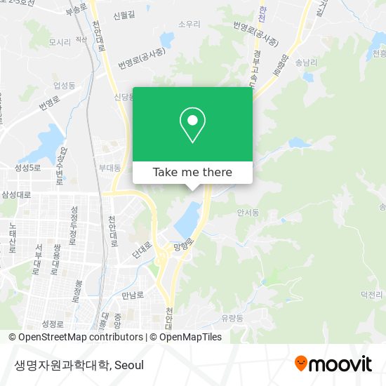 생명자원과학대학 map