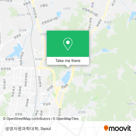 생명자원과학대학 map