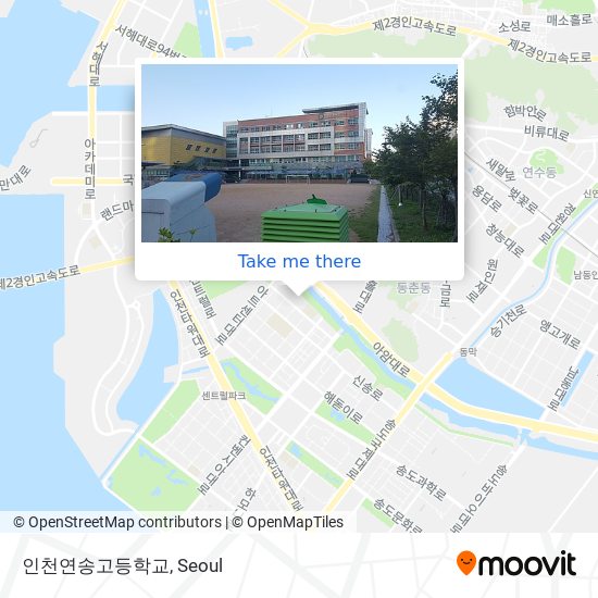 인천연송고등학교 map