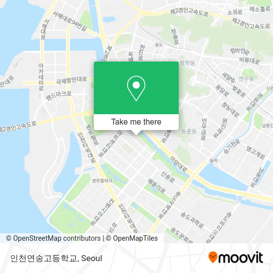 인천연송고등학교 map