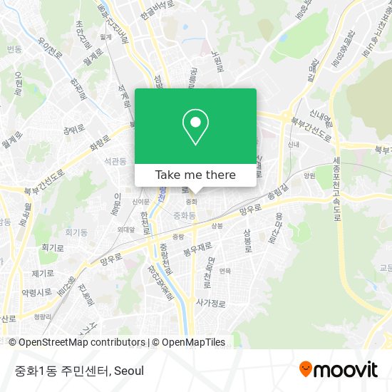 중화1동 주민센터 map
