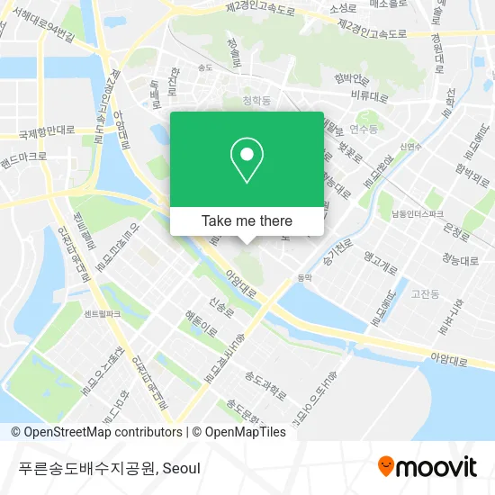 푸른송도배수지공원 map