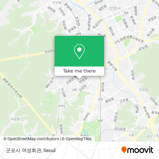 군포시 여성회관 map