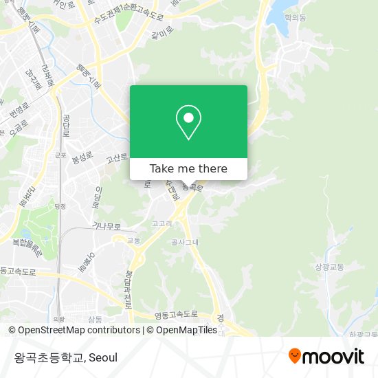 왕곡초등학교 map