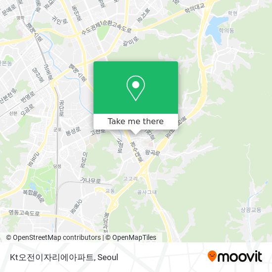 Kt오전이자리에아파트 map