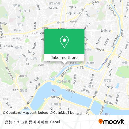 응봉리버그린동아아파트 map