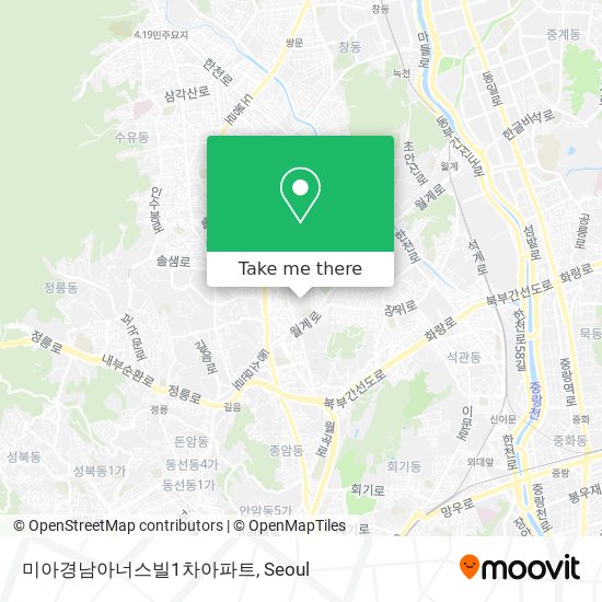 미아경남아너스빌1차아파트 map