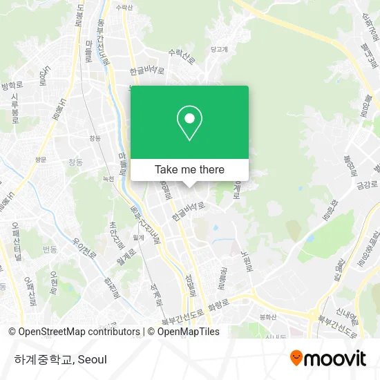 하계중학교 map