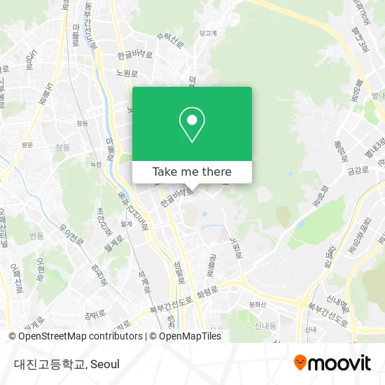 대진고등학교 map
