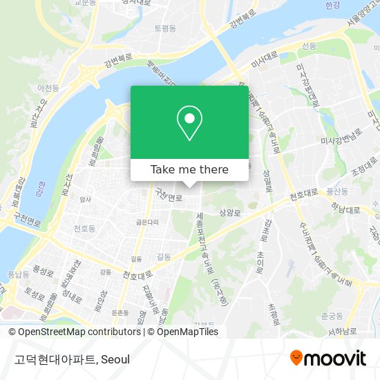 고덕현대아파트 map