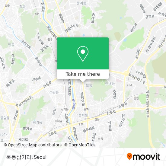 묵동삼거리 map