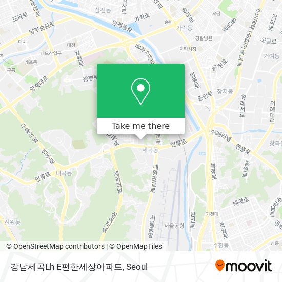강남세곡Lh E편한세상아파트 map