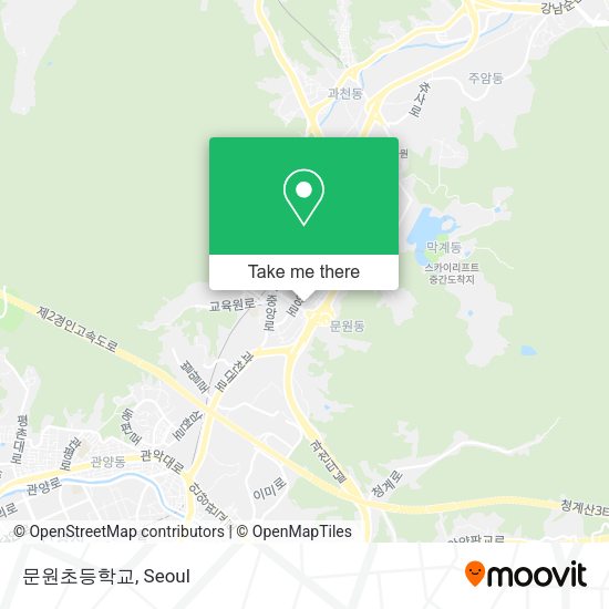 문원초등학교 map