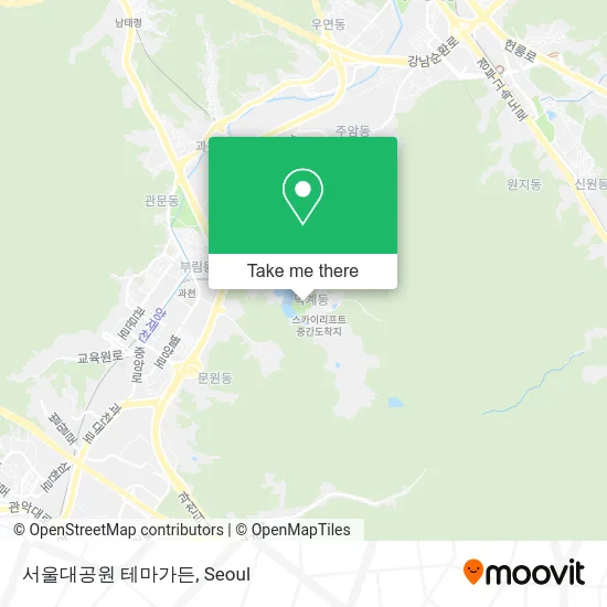 서울대공원 테마가든 map