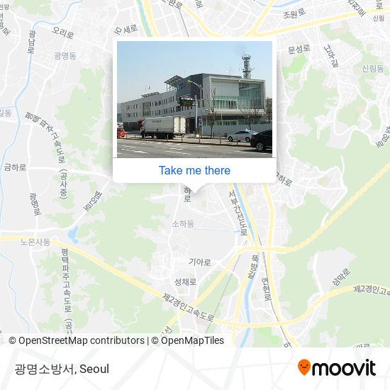 광명소방서 map