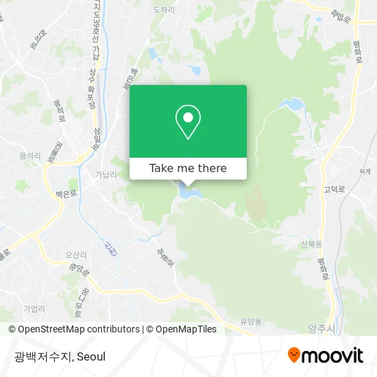 광백저수지 map