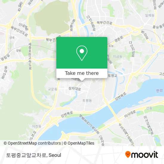 토평중교앞교차로 map