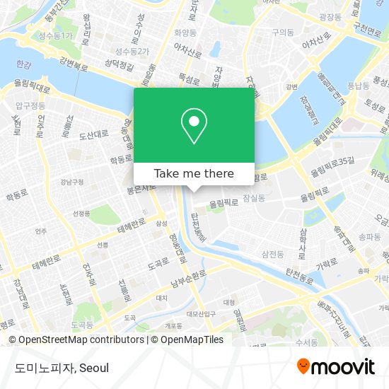 도미노피자 map