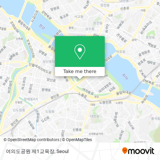 여의도공원 제1교육장 map