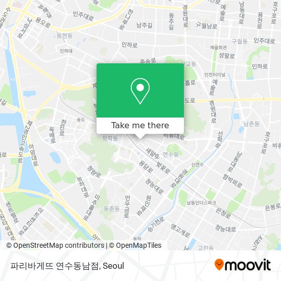 파리바게뜨 연수동남점 map