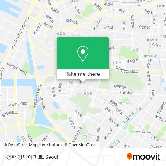 청학 영남아파트 map