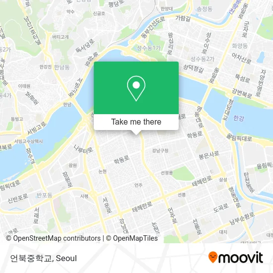 언북중학교 map