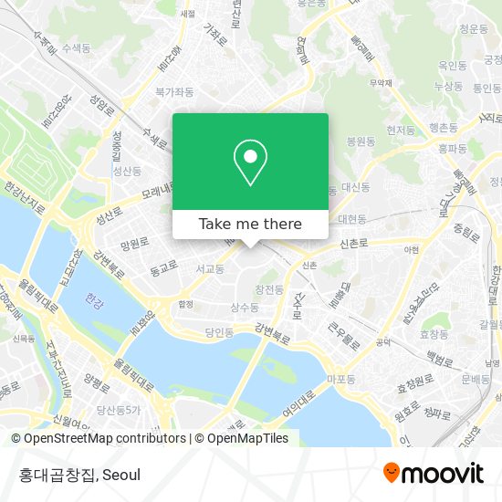 홍대곱창집 map