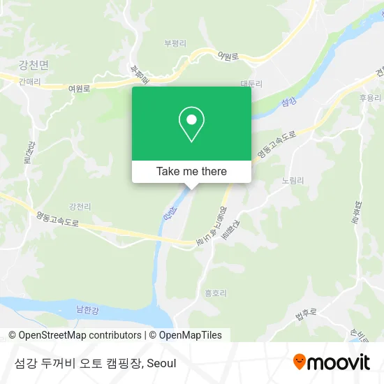 섬강 두꺼비 오토 캠핑장 map