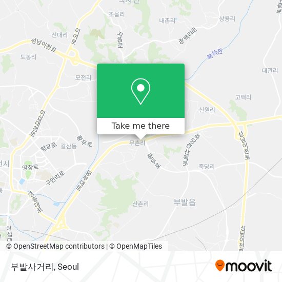 부발사거리 map