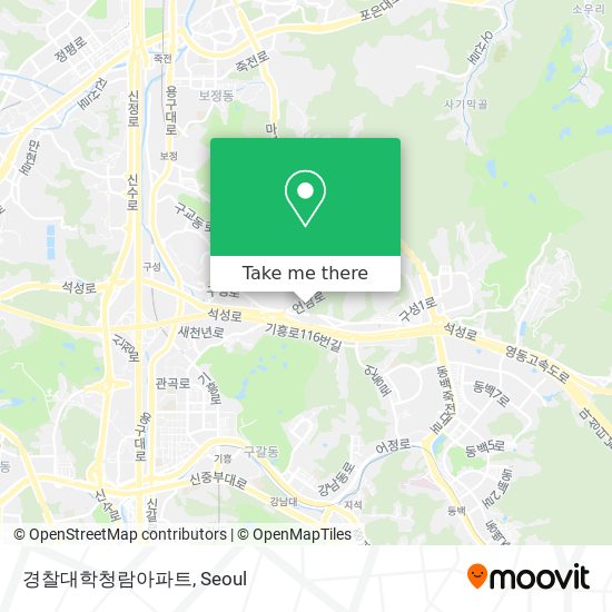 경찰대학청람아파트 map