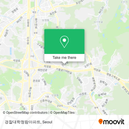 경찰대학청람아파트 map