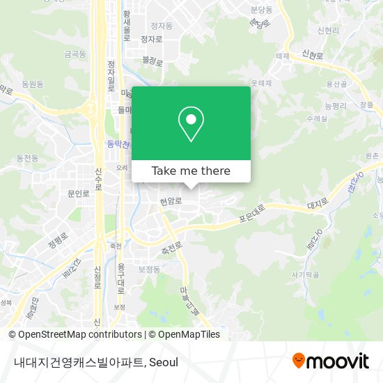 내대지건영캐스빌아파트 map
