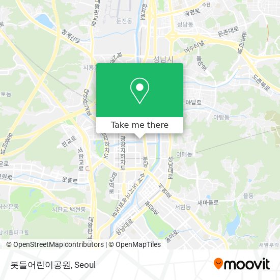 봇들어린이공원 map