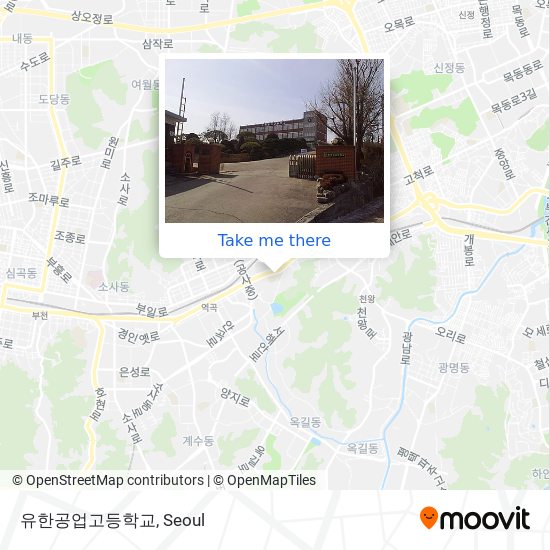 유한공업고등학교 map