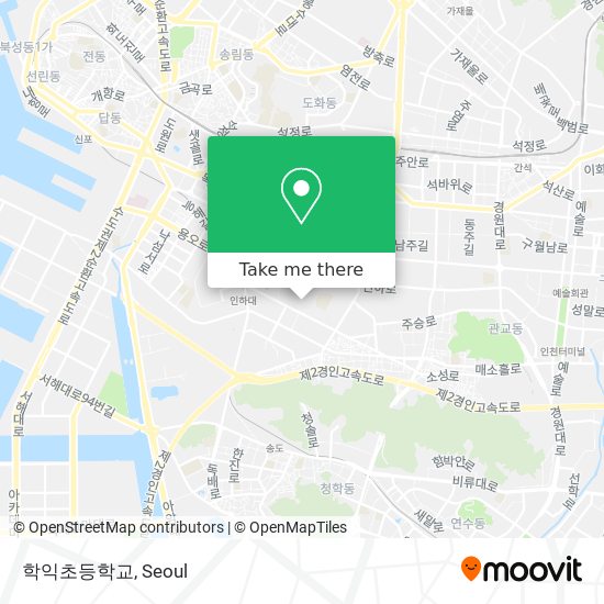 학익초등학교 map