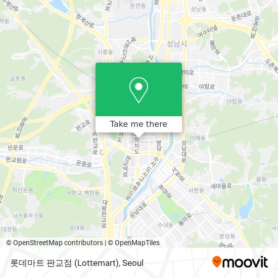 롯데마트 판교점 (Lottemart) map
