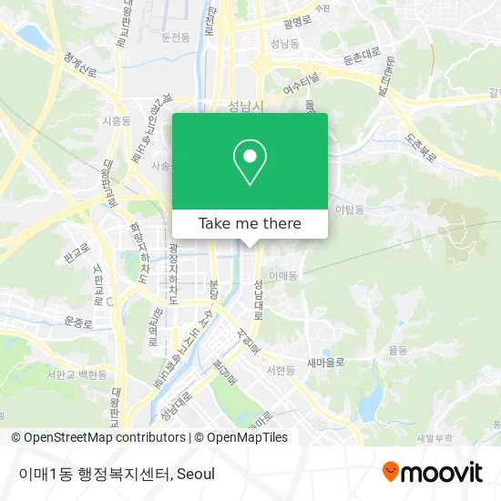 이매1동 행정복지센터 map