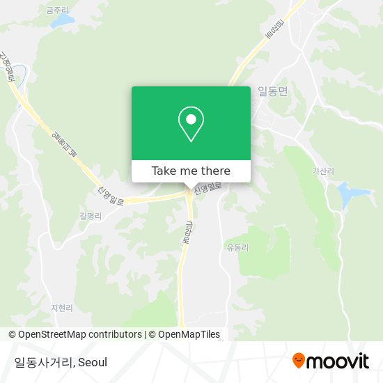 일동사거리 map