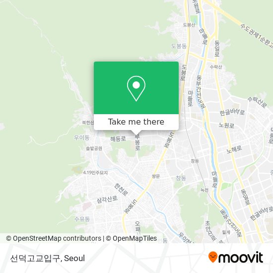 선덕고교입구 map