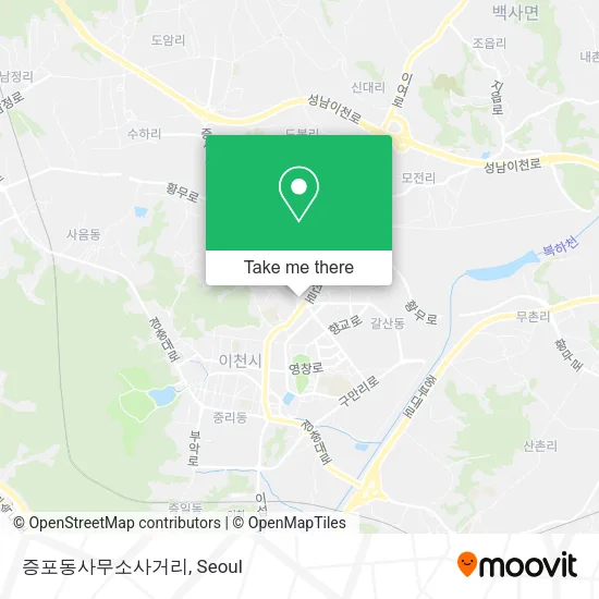 증포동사무소사거리 map