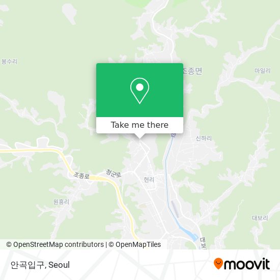 안곡입구 map