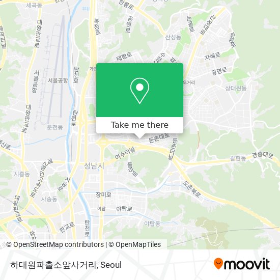 하대원파출소앞사거리 map