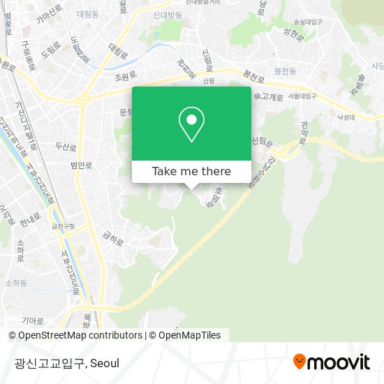 광신고교입구 map