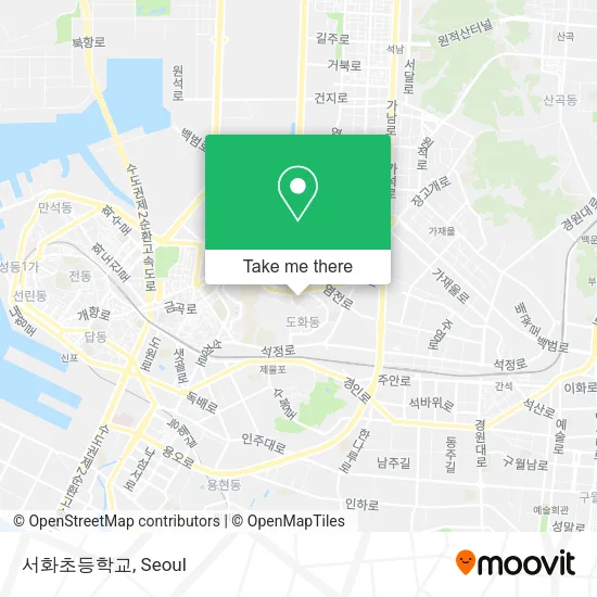 서화초등학교 map