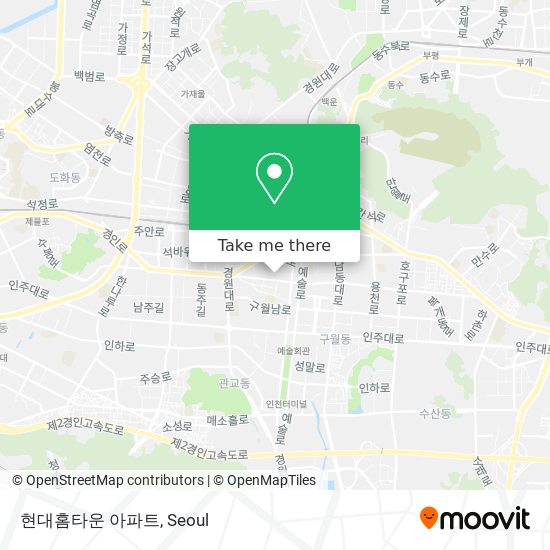현대홈타운 아파트 map