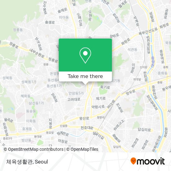 체육생활관 map